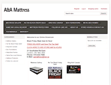 Tablet Screenshot of aamattress.com